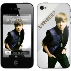 Apple Compatible MusicSkins Justin Bieber - My World  MS-JB10133