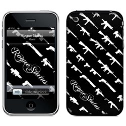 Apple Compatible MusicSkins Rogue Status - Black Guns MS-RS30001