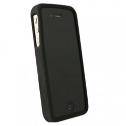 Apple Compatible Silicone Cover - Black SILIPHONE4BK