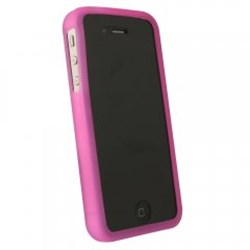 Apple Compatible Silicone Cover - Dark Pink  SILIPHONE4DKPK