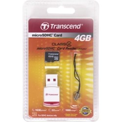 USB Reader w/4GB MicroSDHC card