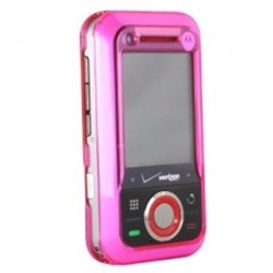 Motorola Compatible Transparent Protective Shield - Dark Pink  A455COVDKPK-MO