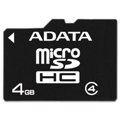 ADATA 4GB microSDHC Class 4 Memory Card