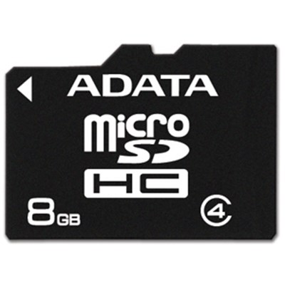 ADATA 8GB microSDHC Class 4 Memory Card  AUSDH8GCL4-RA1