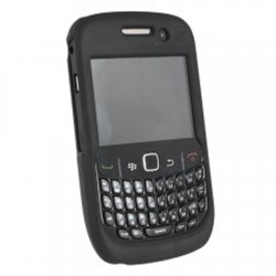 Blackberry Compatible Rubberized Protective Shield - Black  BB8530RUBBK