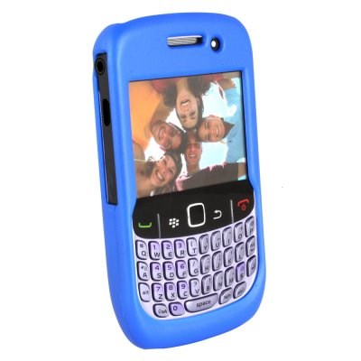 Blackberry Compatible Rubberized Protective Shield - Dark Blue  BB8530RUBDKBL