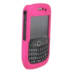 Blackberry Compatible Rubberized Protective Shield - Dark Pink  BB8530RUBDKPK
