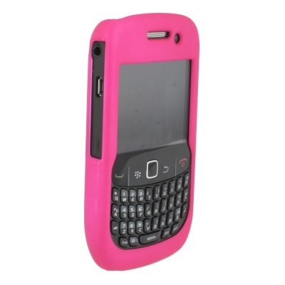 Blackberry Compatible Rubberized Protective Shield - Dark Pink  BB8530RUBDKPK