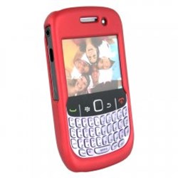 Blackberry Compatible Rubberized Protective Shield - Red  BB8530RUBRD