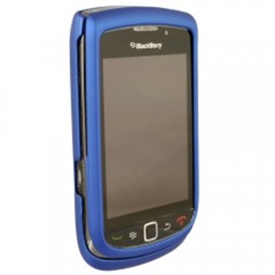 Blackberry Compatible Rubberized Protective Cover - Dark Blue   BB9800RUBDKBL