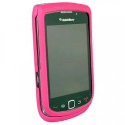 Blackberry Compatible Rubberized Protective Cover - Dark Pink   BB9800RUBDKPK