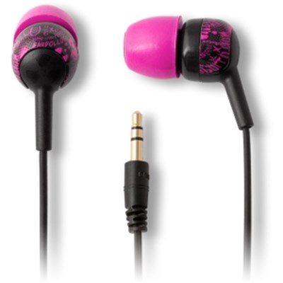 Crew 3.5 mm Earbuds Music Headset - Pink  EP-CG- PINK