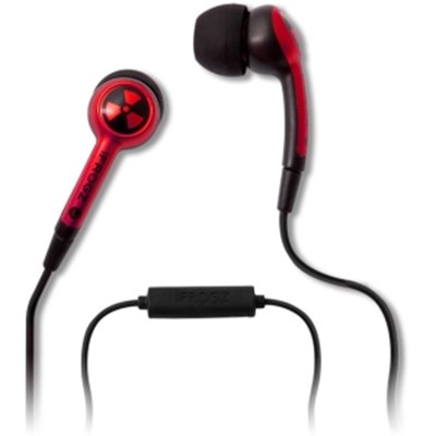Plugz 3.5 mm Earbuds - Red -  EPD33-MIC-RED