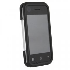 Wirexgroup Motorola Backflip Compatible Rubberized Protective Shield - Black