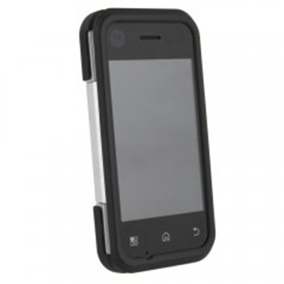 Motorola Compatible Rubberized Protective Shield - Black   FLIPRUBBK