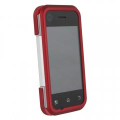 Wirexgroup Motorola Backflip Compatible Rubberized Protective Shield - Red