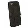 Apple Compatible Holster and Protective Cover Combo - Black  FXCOVIPHONE4 Image 2