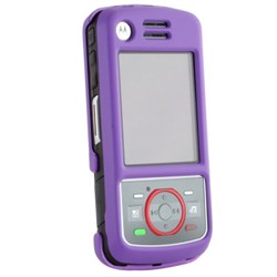 Motorola Compatible Rubberized Protective Shield - Purple  I856RUBPU