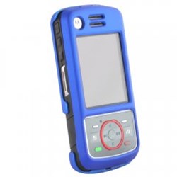 Motorola Compatible Rubberized Protective Shield - Royal Blue  I856RUBRBL