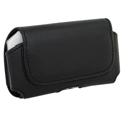Universal Horizontal Leather Pouch- Black  K-24101