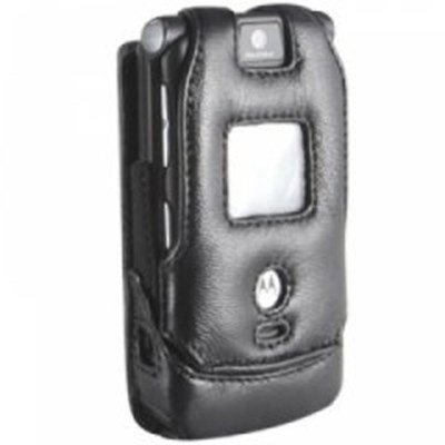 Motorola Compatible Infinity Padded Lambskin Case with Ratcheting Swivel Belt Clip    LCPADV3