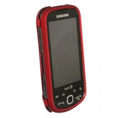 Samsung Compatible Rubberized Snap on Cover - Red  M910RUBRD