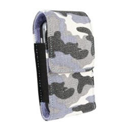 Vertical Canvas Pouch - Blue Camo  MATRIXCAMOBL