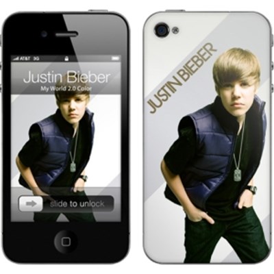 Apple Compatible MusicSkins Justin Bieber - My World  MS-JB10133