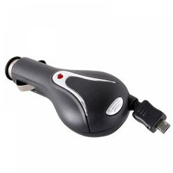 Micro USB Car Charger with Retractable Cord  RETMICROPI