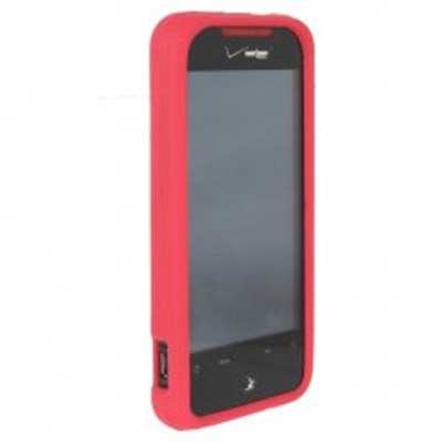 HTC Compatible Silicone Sleeve - Red  -- SILINCREDRD