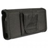 Medium Two-tone Horizontal Nylon Pouch - TONEMDBK Image 1