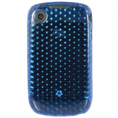 Blackberry Compatible TPU Case with Diamond Pattern - Blue TPU8530BL