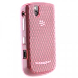 Blackberry Compatible TPU Case with Diamond Pattern - Hot Pink TPU9630HOTPK-BL