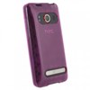 HTC Compatible Color TPU Case - Dark Pink  TPUEVODKPK Image 1