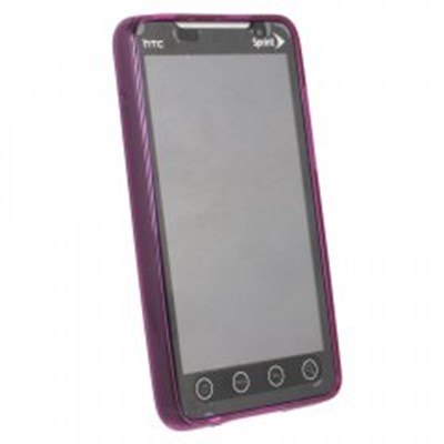 HTC Compatible Color TPU Case - Dark Pink  TPUEVODKPK