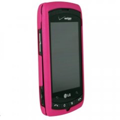 LG Compatible Rubberized Snap-On Cover - Dark Pink  VS740RUBDKPK