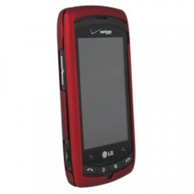 LG Compatible Rubberized Snap-On Cover - Red   VS740RUBRD