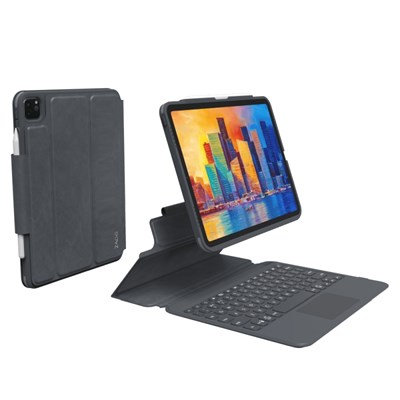 Apple Zagg Pro Keys With Trackpad Bluetooth Keyboard Case - Charcoal