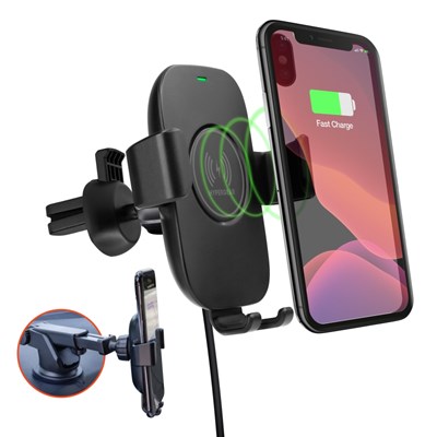 Hypergear Wireless Fast Charge Kit-Vent + Dash/Windshield mounts
