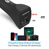 Naztech 20W USB-C PD and 12W USB Fast Car Charger with USB-C to USB-C Cable Black Image 3
