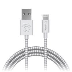 Hypergear USB to Lightning Braided Cable - White