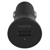 Mophie USB A Car Charger 12w - Black Image 2