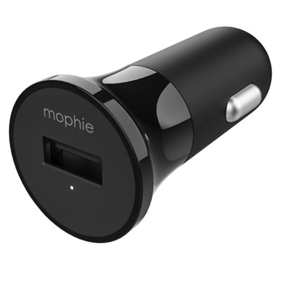 Mophie USB A Car Charger 12w - Black