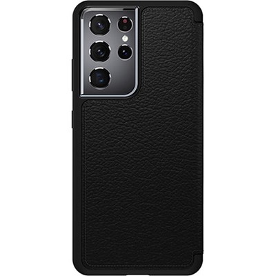 Samsung Otterbox Strada Leather Folio Protective Case - Shadow Black