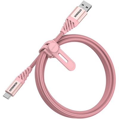 Otterbox USB-C to USB-A Cable Premium 1 Meter - Sparkling Rose