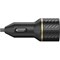 Otterbox USB-C and USB-A Fast Charge Dual Port Car Charger Premium - Black Shimmer Image 2