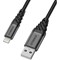 Otterbox Lightning to USB-A Cable Premium 1 Meter - Dark Ash Black Image 1