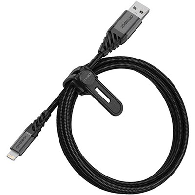 Otterbox Lightning to USB-A Cable Premium 1 Meter - Dark Ash Black