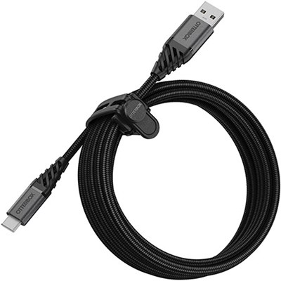 Otterbox USB-C to USB-A Cable Premium 3 Meter - Dark Ash Black