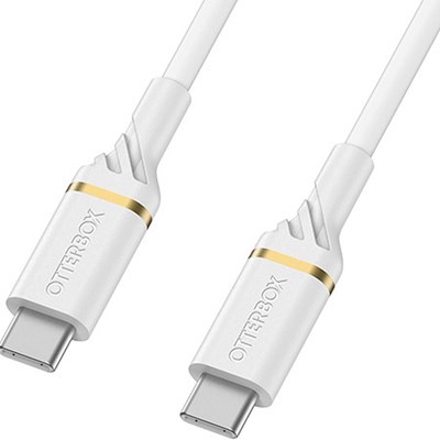 Otterbox USB-C to USB-C Fast Charge Cable Standard 1 Meter - Cloud Dust White